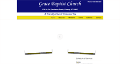 Desktop Screenshot of gracebaptistchurchsc.org